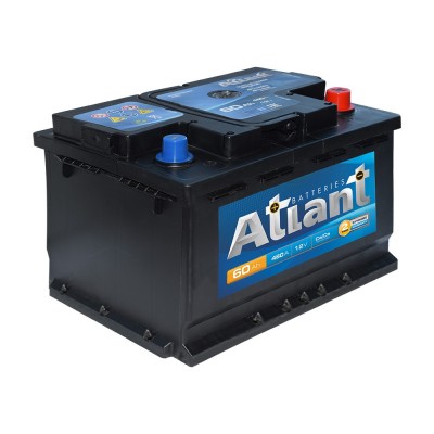 Аккумулятор ATLANT BLACK 60Ач R+ EN460A 242x175x190 ZLN2037U0361B0 B13