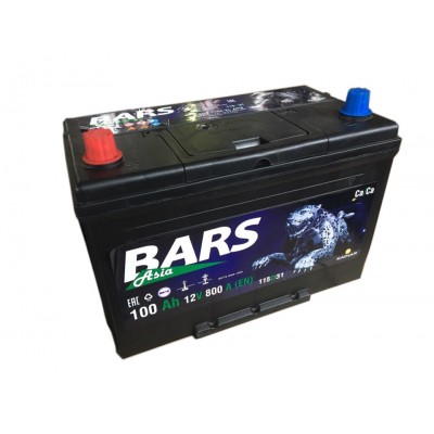Аккумулятор Bars Asia 100Ач R+ EN800A 304x173x220 B01