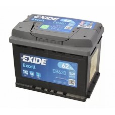 EXIDE EXCELL EB620 62Ач R+ EN540A 242x175x190 B13