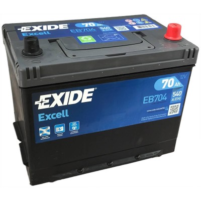 Аккумулятор EXIDE EXCELL EB704 70Ач R+ EN540A 270x173x222 B13