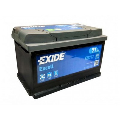 Аккумулятор EXIDE EXCELL EB712 71Ач R+ EN670A 278x175x175 B13