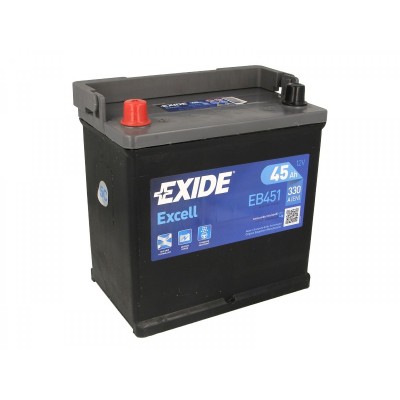 Аккумулятор EXIDE EXCELL EB451 45Ач L+ EN330A 218x133x223 B01