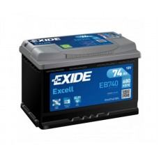 EXIDE EXCELL EB740 74Ач R+ EN680A 278x175x190 B13