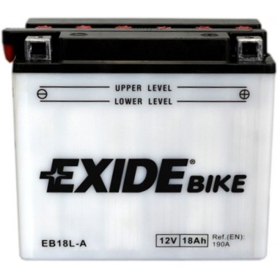 Аккумулятор EXIDE Standart EB18L-A 18Ач R+ EN190A 180x90x162 B00