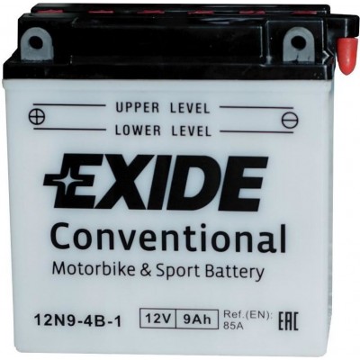 Аккумулятор EXIDE Standart 12N9-4B-1 9Ач L+ EN85A 135x75x139 B00