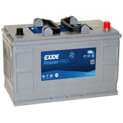 Аккумулятор EXIDE PowerPRO EF1202 120Ач R+ EN870A 349x175x235 B01