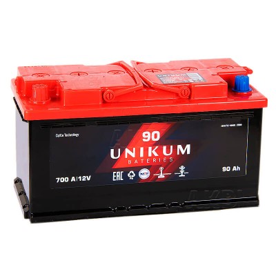 Аккумулятор Unikum 90Ач R+ EN700A 353x175x190 B13