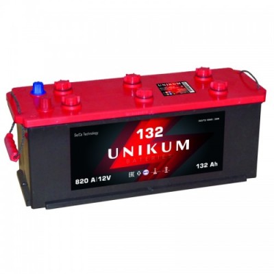 Аккумулятор Unikum 132Ач R+ EN820A 513x182x240 B13